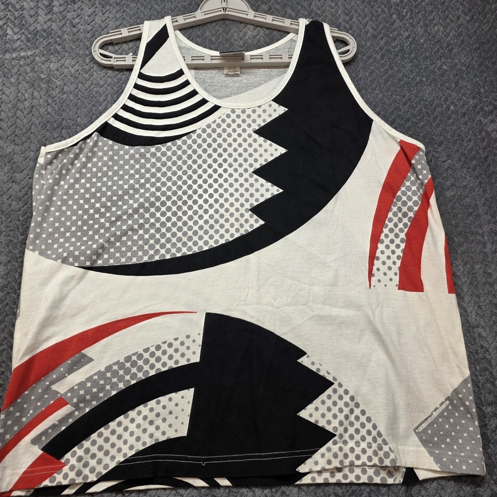 Vintage 1989 Rolling Stones Rockware AOP Tank Top Men's Large Size 2 Made in USA